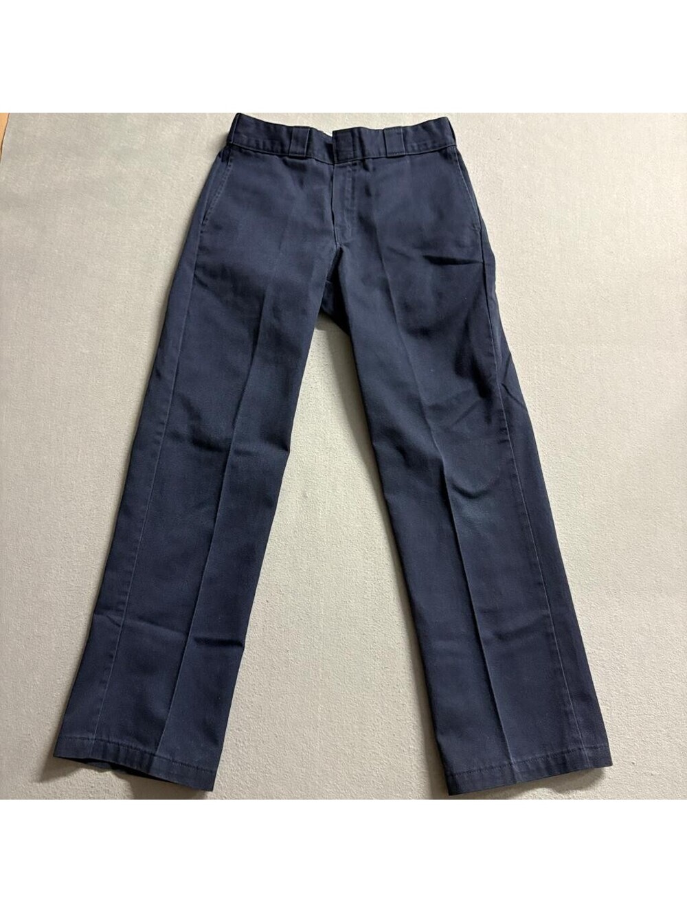 Dickies 874 Original Fit Work Pants Mens 31x31 Navy Blue Polyester Cotton Blend
